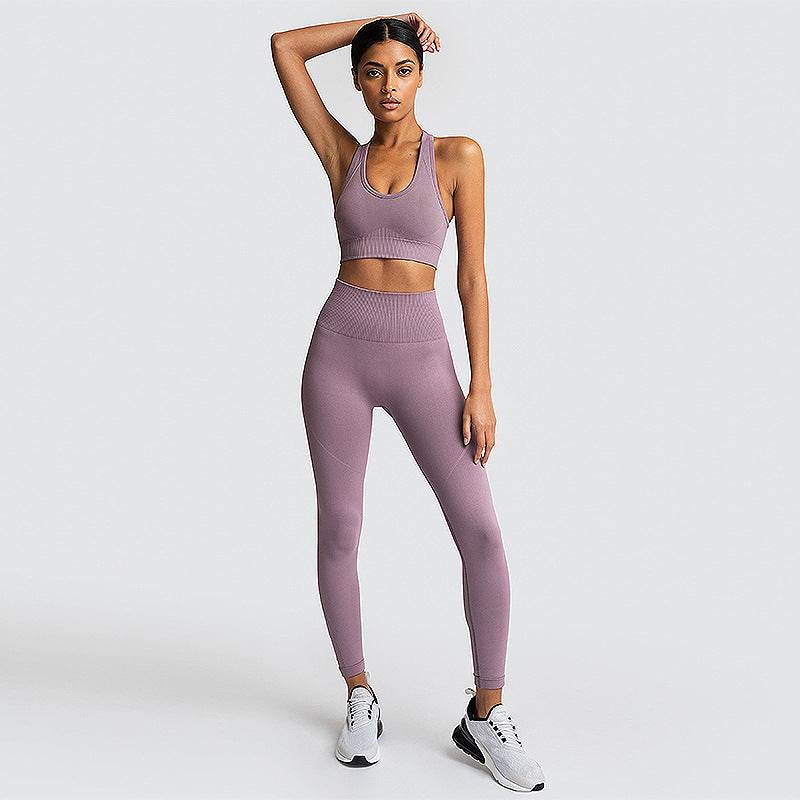 Seamless Gym Set Nylon Woman Sportswear - Here2Save