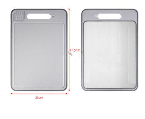 Double-side Cutting Board With Defrosting Function Chopping Board Kitchen Grinding Cutting Board With Knife Sharpener - Here2Save