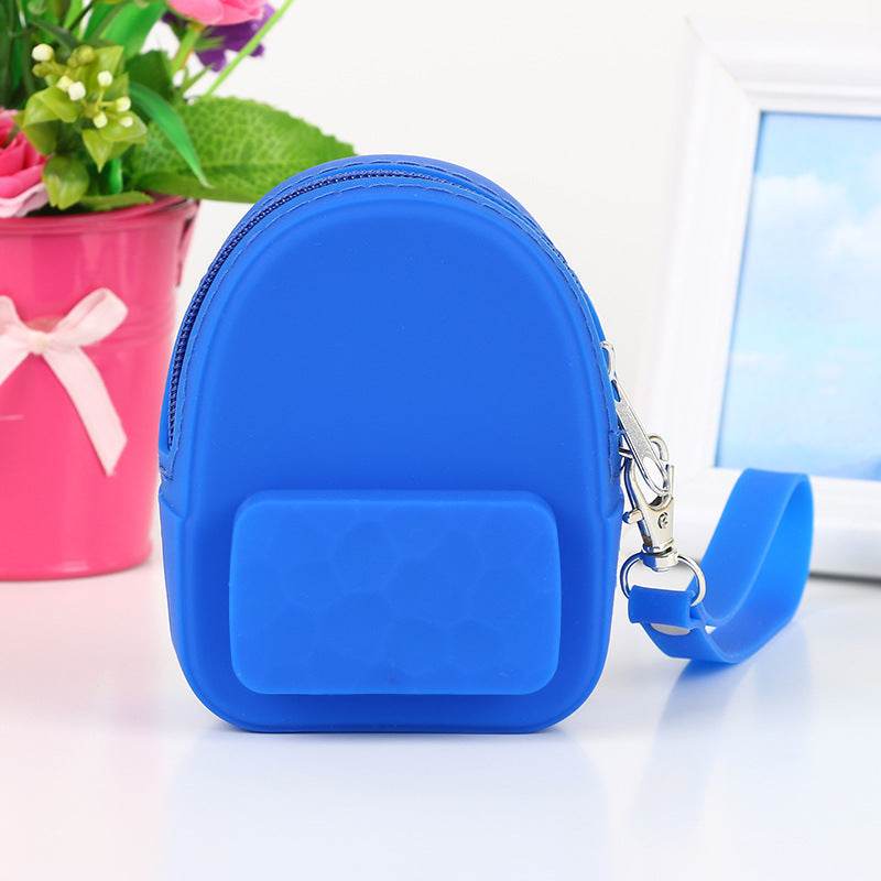 Lovely silicone earphone backpack portable handbag, handbag, handbag, purse, zero purse, children's candy color key bag manufacturer - Here2Save