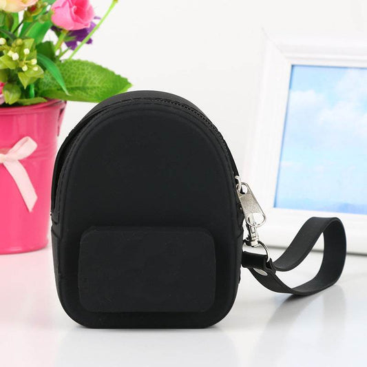 Lovely silicone earphone backpack portable handbag, handbag, handbag, purse, zero purse, children's candy color key bag manufacturer - Here2Save