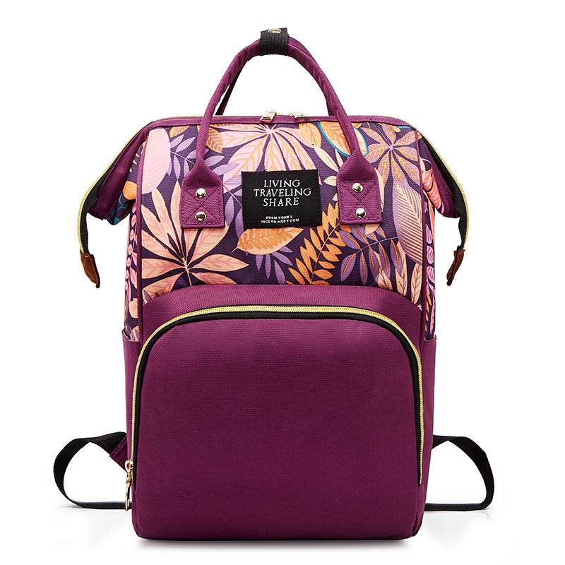 Mummy bag large capacity multi-functional waterproof mother backpack mother baby bag out bag - Here2Save