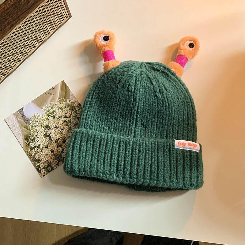 Funny Frog Knitted Beanie For Women - Here2Save