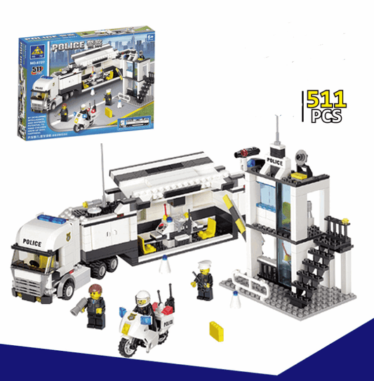 511pcs Police Series Puzzle Small Particles Assembling Toys - Here2Save