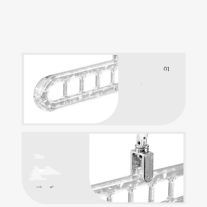 Transparent Silver Nine Empty Hanger Household Multifunctional - Here2Save
