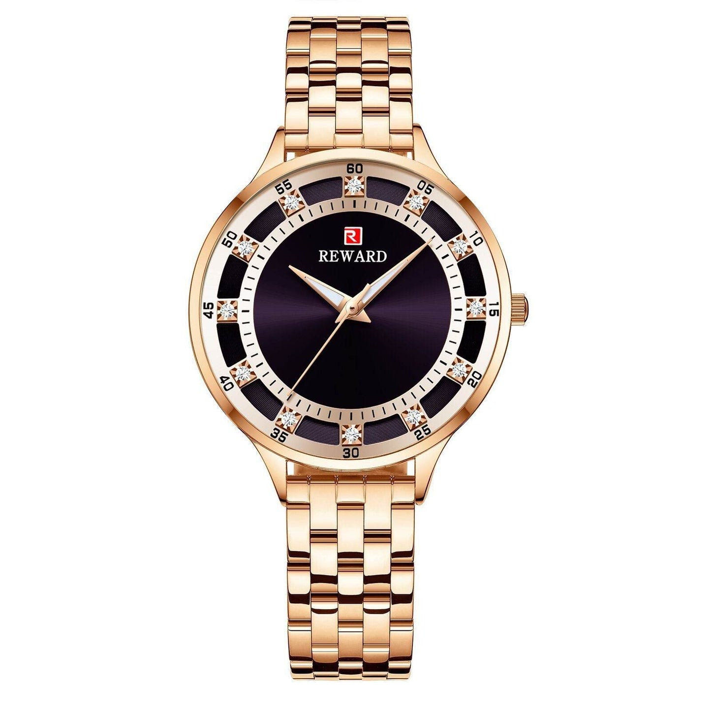 Fashion Steel Belt Quartz Diamond Women's Watch Waterproof - Here2Save