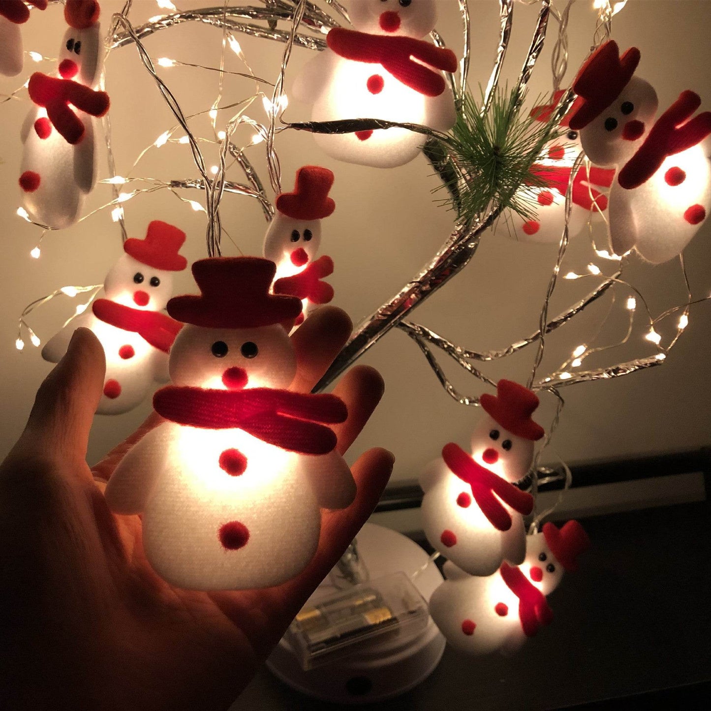 Christmas Decoration Snowman LED String Lights Garland Xmas Fairy Lights Decor For Home Navidad Christmas Ornament New Year - Here2Save