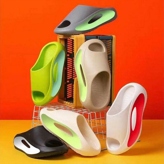 Ins Slippers Women Men Peep Toe Slipper Summer Hollow Unisex Sports Beach Shoes - Here2Save