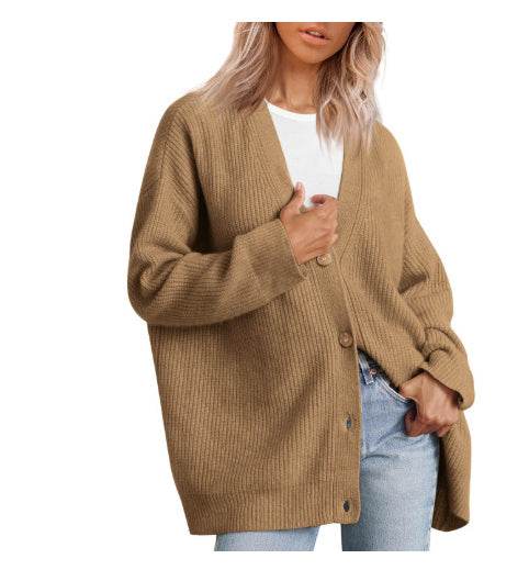 Popular Solid Color Cardigan Sweater Coat For Women - Here2Save