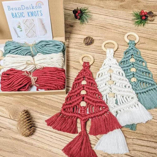 Christmas Tree Diy Material Package Handmade Cotton String Woven - Here2Save