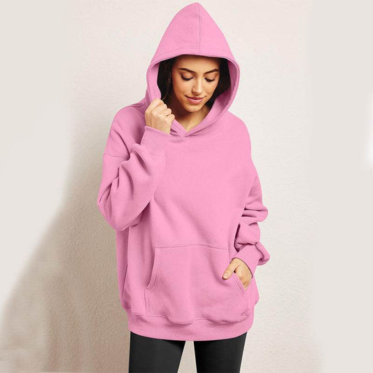 Women's Oversized Hoodies Fleece Loose Sweatshirts With Pocket Long Sleeve Pullover Hoodies Sweaters Winter Fall Outfits Sports Clothes - Here2Save