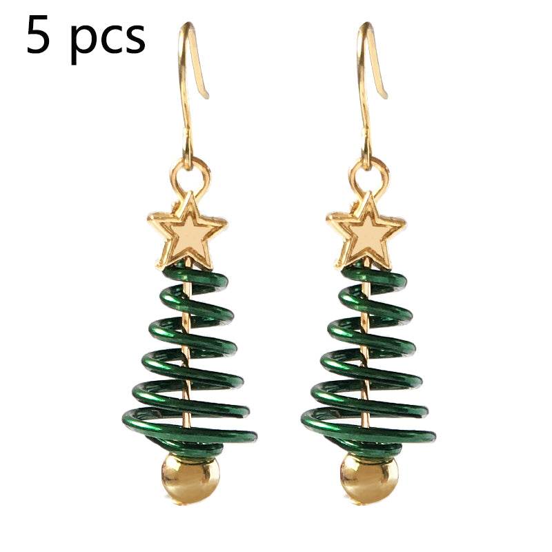 Christmas Earrings Tree Star DIY Earrings - Here2Save