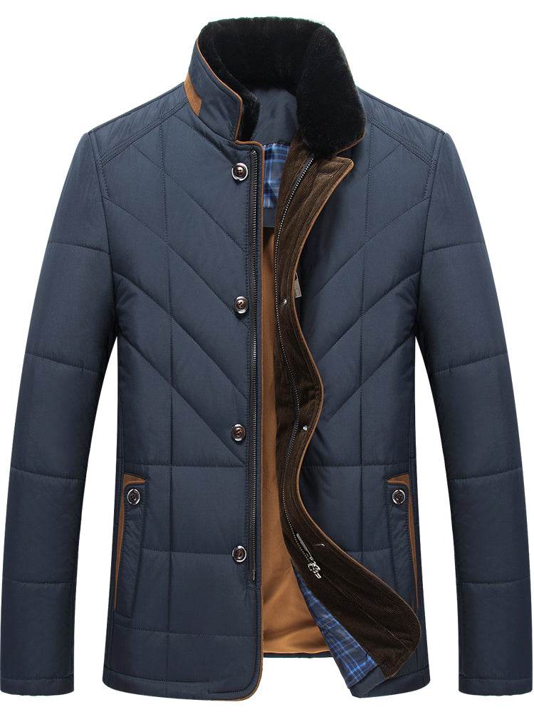 Middle-aged And Elderly Padded Jacket Father Winter Clothes - Here2Save