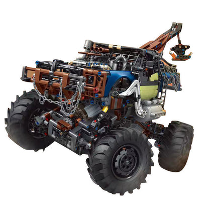 Doomsday Drag Truck Big Climbing Car Programmable Assembling Small Particle Building Block Toy