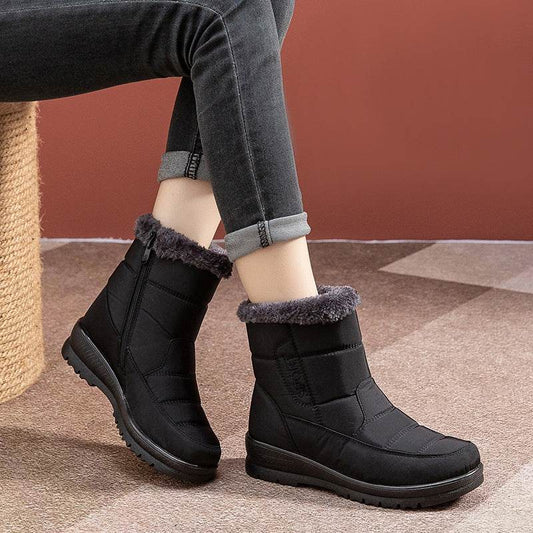 Warm Snow Boots For Women Winter Shoes Waterproof Ankle Boots With Plush - Here2Save