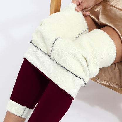 Winter Leggings Warm Thick High Stretch Lamb Cashmere Leggins Skinny Fitness Woman Pants - Here2Save