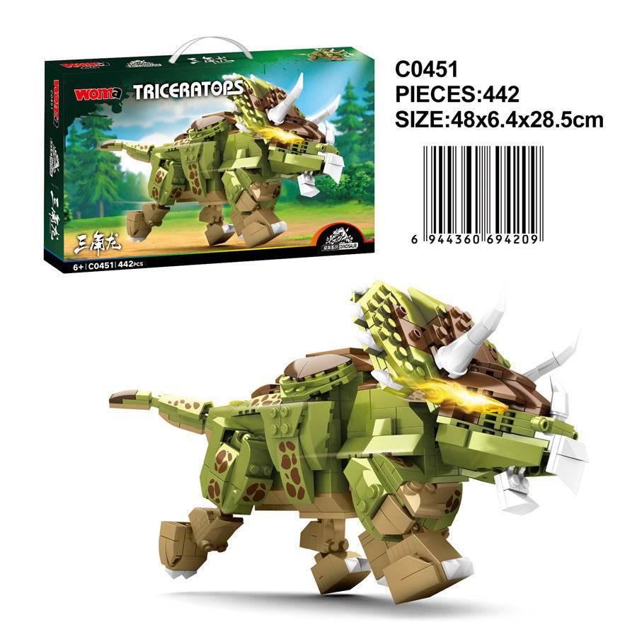 Dinosaur Building Block Puzzle Assembling Boy Toy - Here2Save