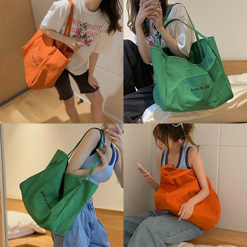Ins Large Capacity Bag Shopping Bag Fashion Totes Versatile Shoulder Bag - Here2Save