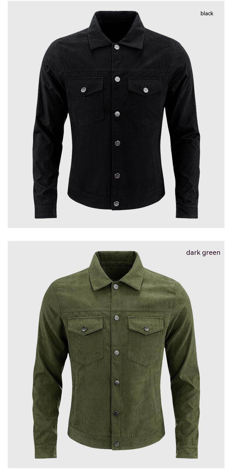 Men's Casual Suede Brushed Fabric Youth Fashion British Style Jacket - Here2Save