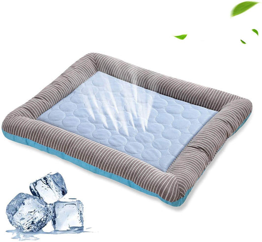 Pet Cooling Pad Bed For Dogs Cats Puppy Kitten Cool Mat Pet Blanket Ice Silk Material Soft For Summer Sleeping Pink Blue Breathable - Here2Save