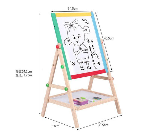 Children's Double-sided Drawing Black&White 360 Rotating Board - Here2Save