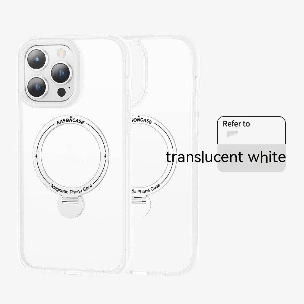 Rotating Invisible Magnetic Bracket Applicable Pivot Frosted Phone Case - Here2Save