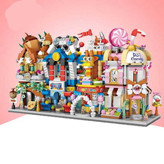 Street View Children's Small Particle Assembling Building Blocks Educational Toys - Here2Save