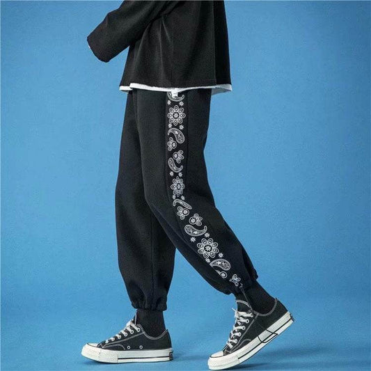 Loose Tie Foot Casual Trousers Men's Fashion - Here2Save