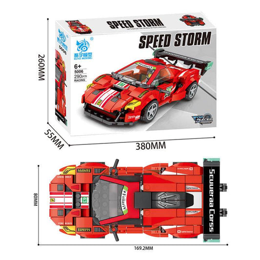 Big Gift Box Racing Building Blocks Boy Toy - Here2Save