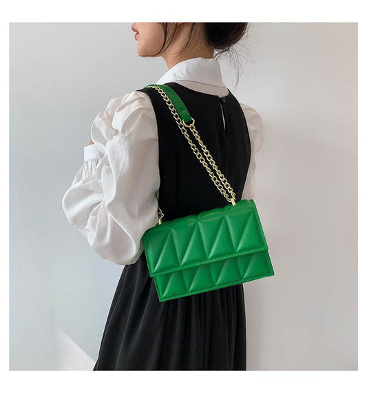 Small Square Bags Fashion Chain Crossbody Shoulder Bag - Here2Save