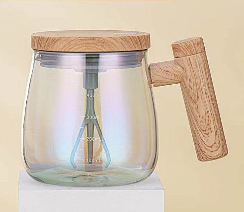 400ML Self Stirring Coffee Mug Electric Mixing Glass Coffee CupHigh Speed Fast Automatic Coffee Cup For Gyms Dining Room Kitchen Gadgets - Here2Save