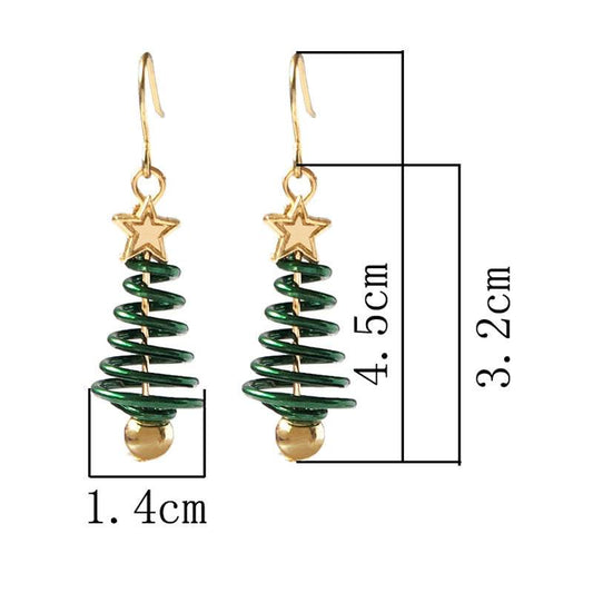 Christmas Earrings Tree Star DIY Earrings - Here2Save