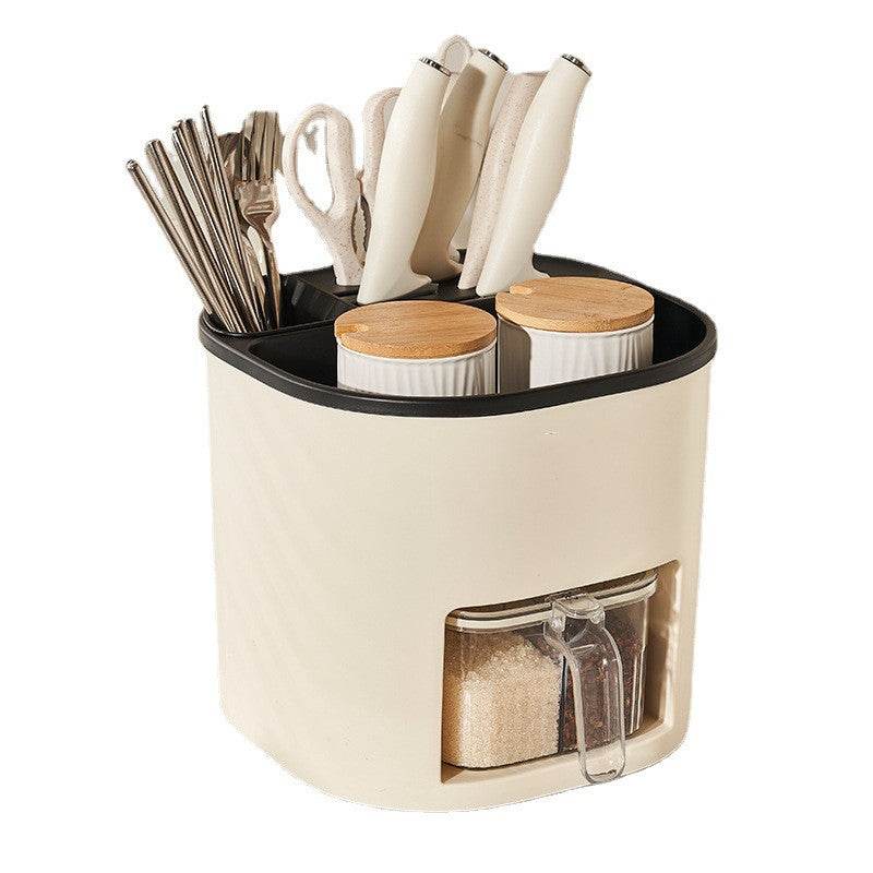 Kitchen Storage Multifunctional Large-capacity Chopstick Spoon Storage Holder Cutlery Knife Fork Kitchen Tools - Here2Save