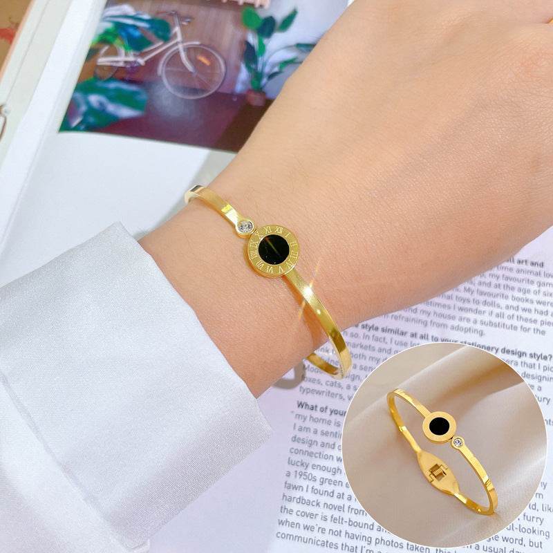 Roman Titanium Steel Bracelet Retro Fashion - Here2Save