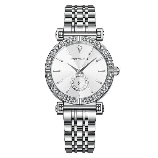 Women's Steel Belt Diamond-embedded Watch - Here2Save