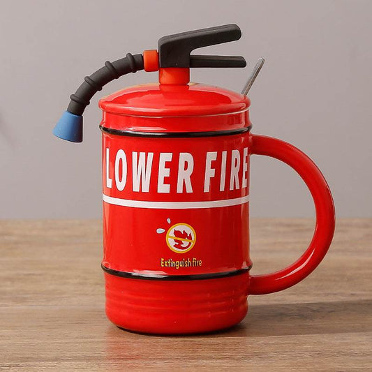 Funny Fire Extinguisher Design Mug - Here2Save