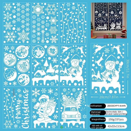 Christmas Static Window Stickers Hanging Ball - Here2Save