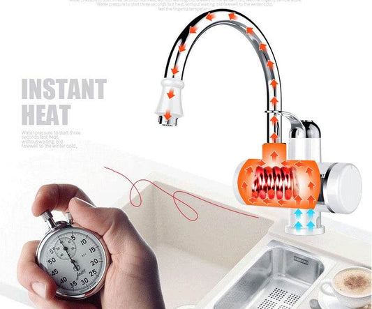 Electric Instant Water Heater Tap Hot Water Faucet - Here2Save