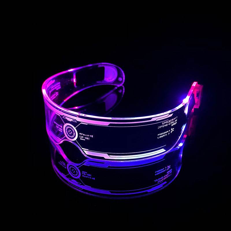 LED Luminous Glasses Party Bar Disco Punk Glasses Futuristic Style Festival Goggles Decoration Gifts - Here2Save