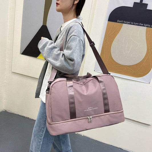 Expandable Travel Bags Dry And Wet Separation Sports Fitness Handbag Women's Large Capacity Totes For Weekend Overnight Shoulder Bag - Here2Save