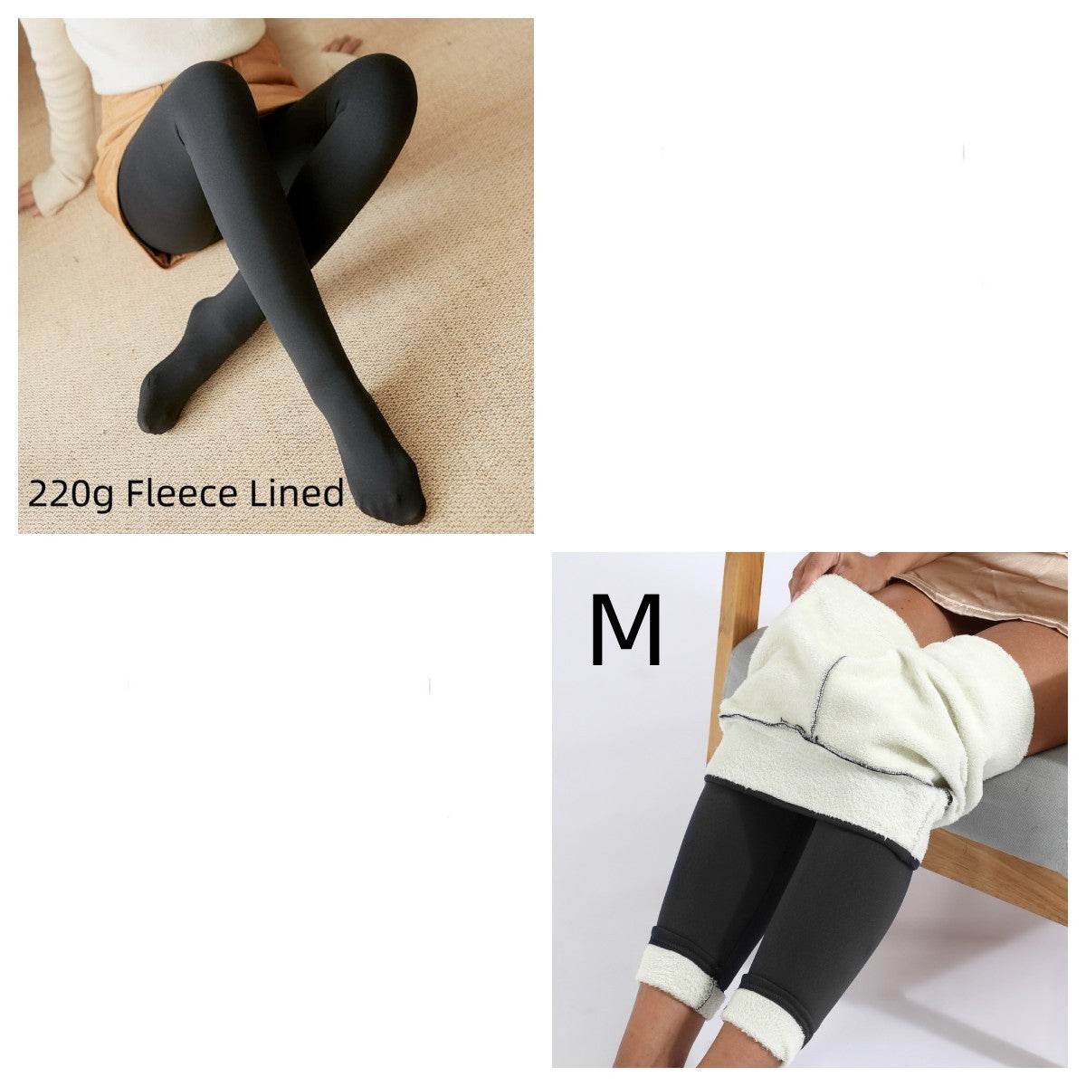 Fleece-lined Thickened Sheer Tights Leggings Transparent One-piece Pantyhose Superb Fleshcolor Pantynose - Here2Save