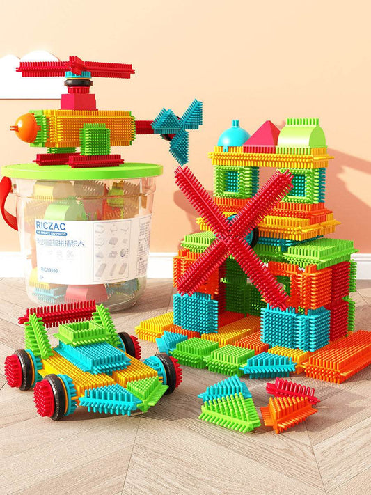 Enlightenment Thorn Bristle Building Blocks Puzzle Assembling Toys For Boys Baby Girls - Here2Save