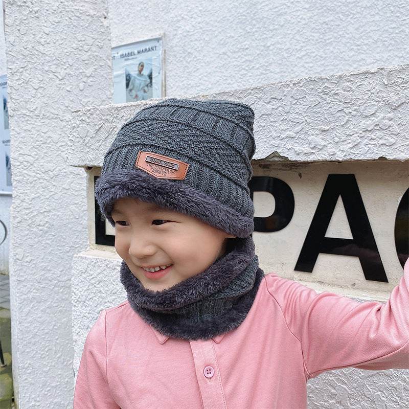 Winter Beanie Hat Scarf Set Warm Knit Hat Thick Fleece Lined Winter Hat Neck Warmer For Men Women - Here2Save