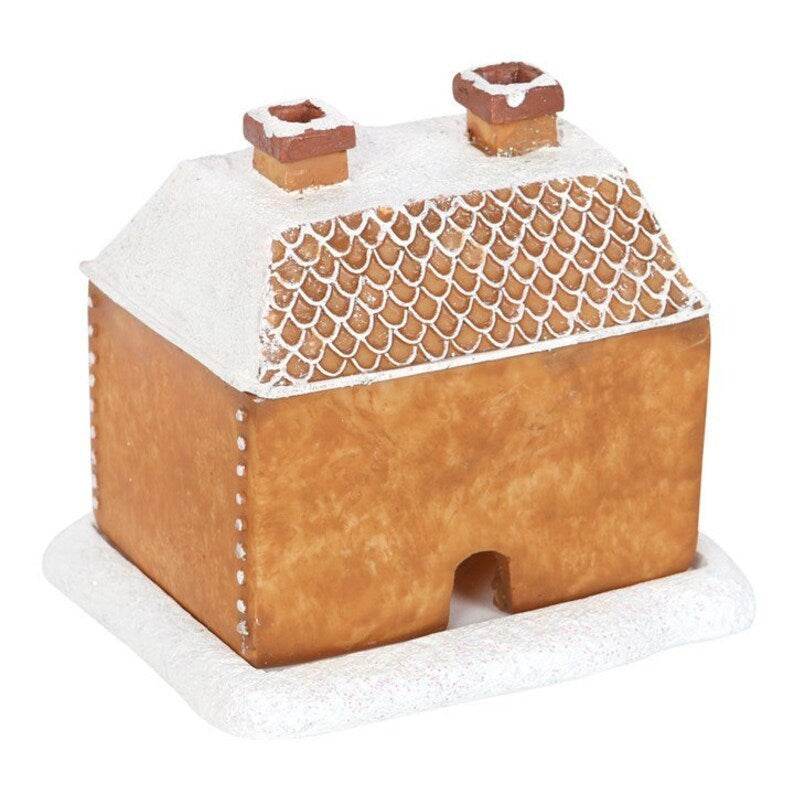 Christmas Snow Top Resin Ginger Cake Cottage Incense Burner - Here2Save
