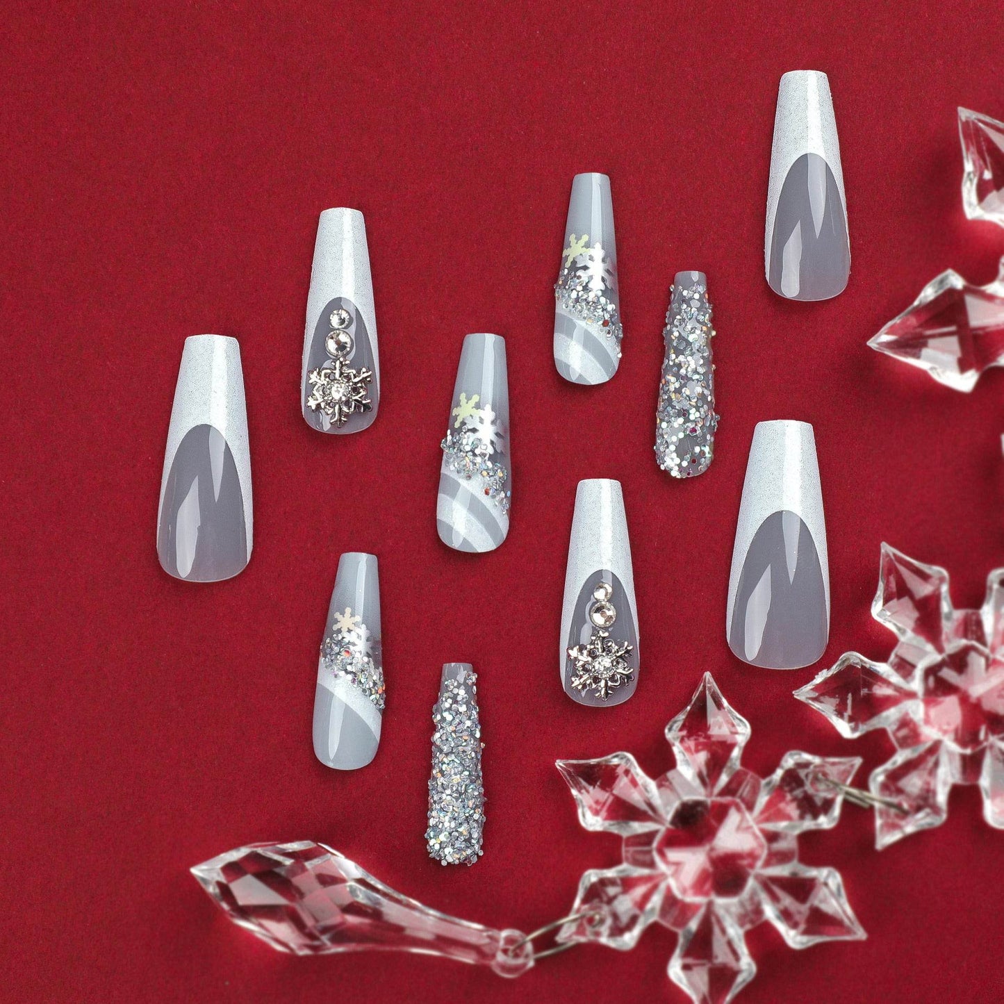 Christmas Wear Nail Tip Finished Product Removable - Here2Save