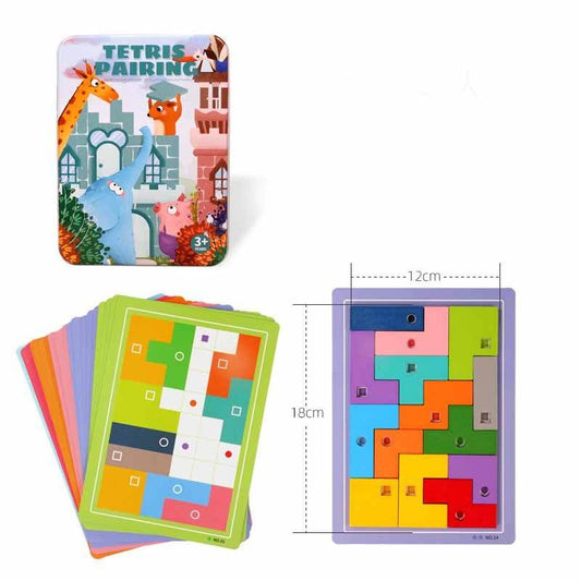 Children's Wooden Magnetic Puzzle Building Block Puzzle - Here2Save