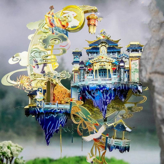 Moon 3D Three-dimensional Puzzle Metal Assembly Model Handmade - Here2Save