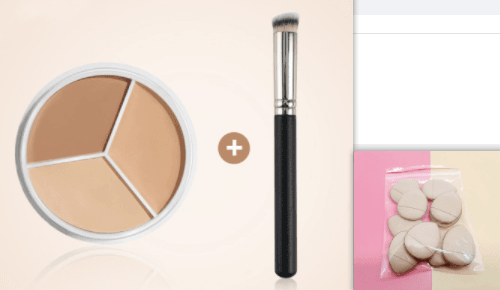 Three-color Concealer Waterproof Without Makeup - Here2Save