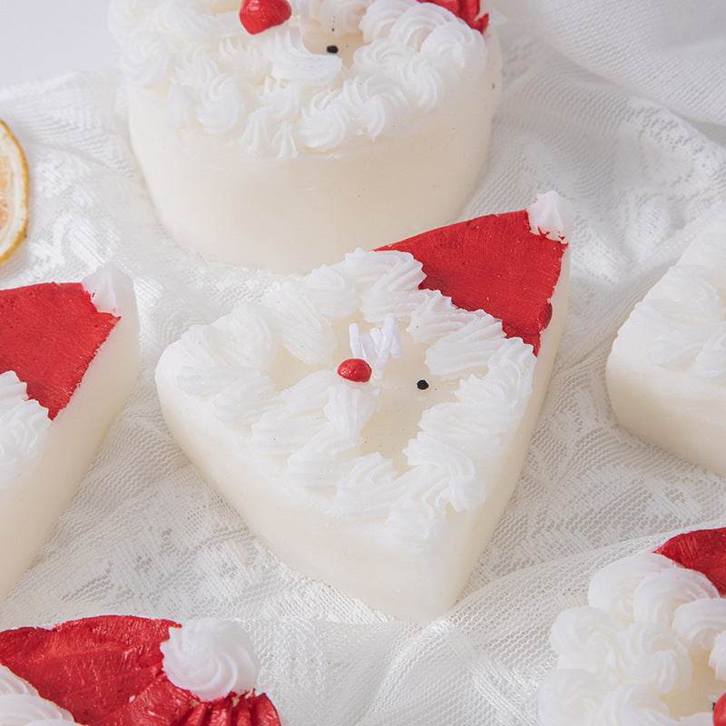 Santa Claus Decorative Cake Candle Aromatherapy Accompanying Gift Christmas Handmade Gift Shape Gift Candle - Here2Save