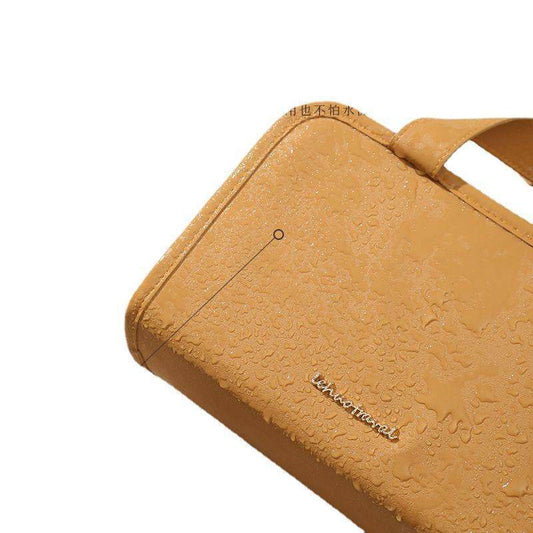 Leather Book Cosmetic Bag Large Capacity Portable - Here2Save