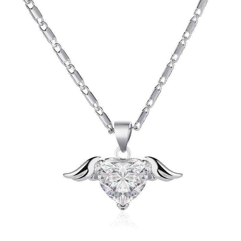 Heart Wings Necklace For Women - Here2Save